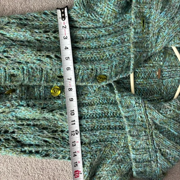 Free People Knit Duster Cardigan Boho Long Sweater Women’s Size Small bohemian - Picture 5 of 10